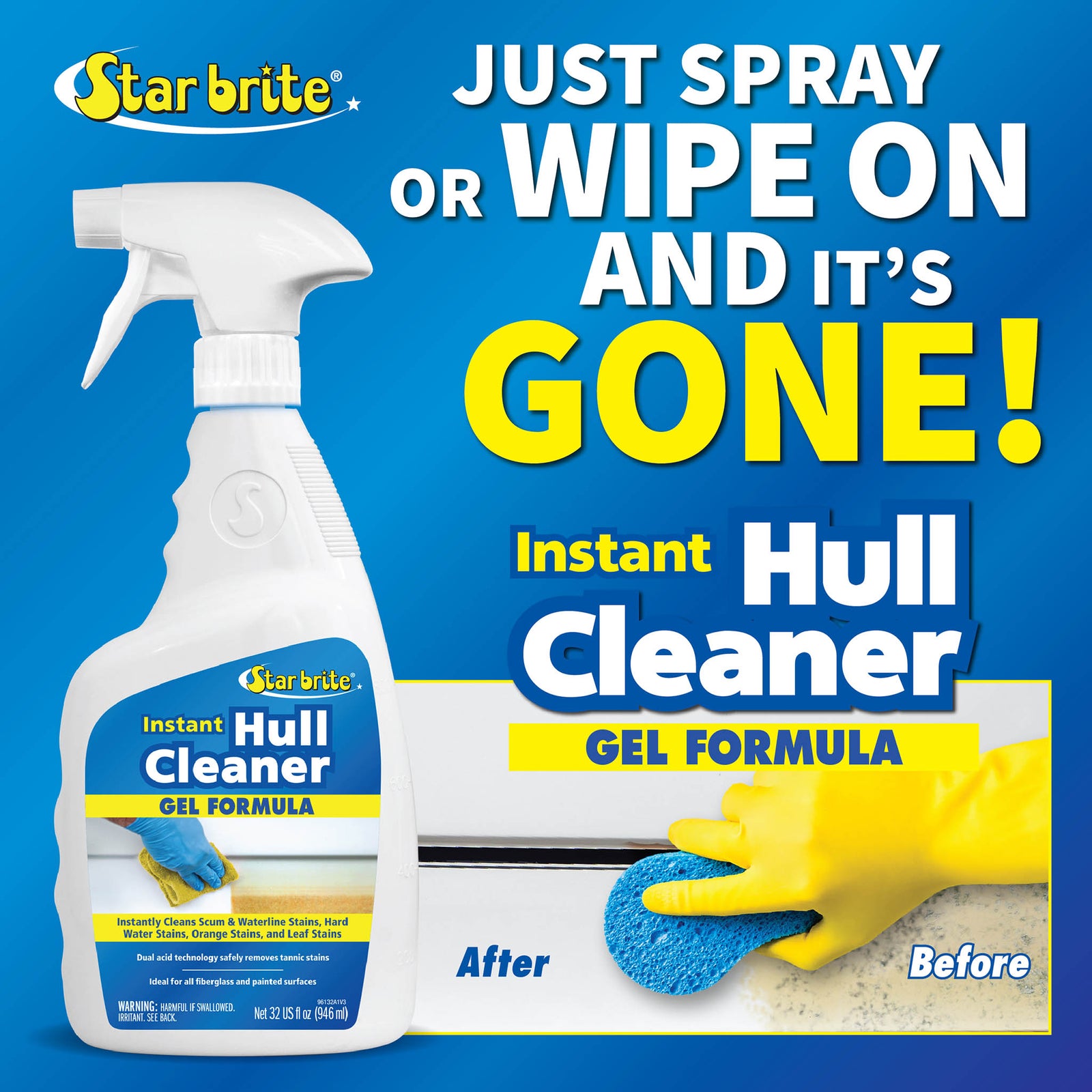 Instant Hull Cleaner Gel Formula