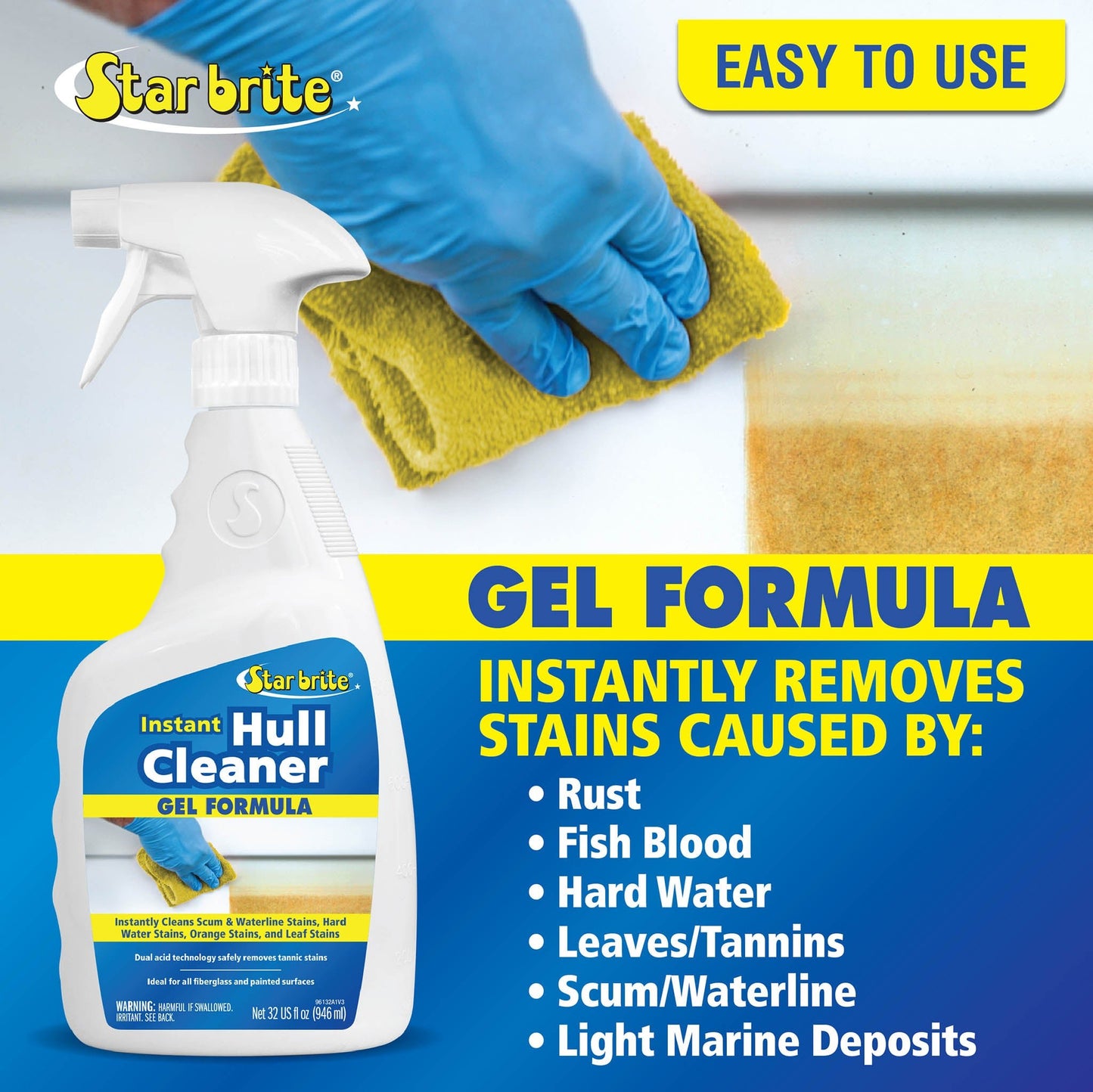 Instant Hull Cleaner - Easy to Use Formula - Star brite Distributing, LLC