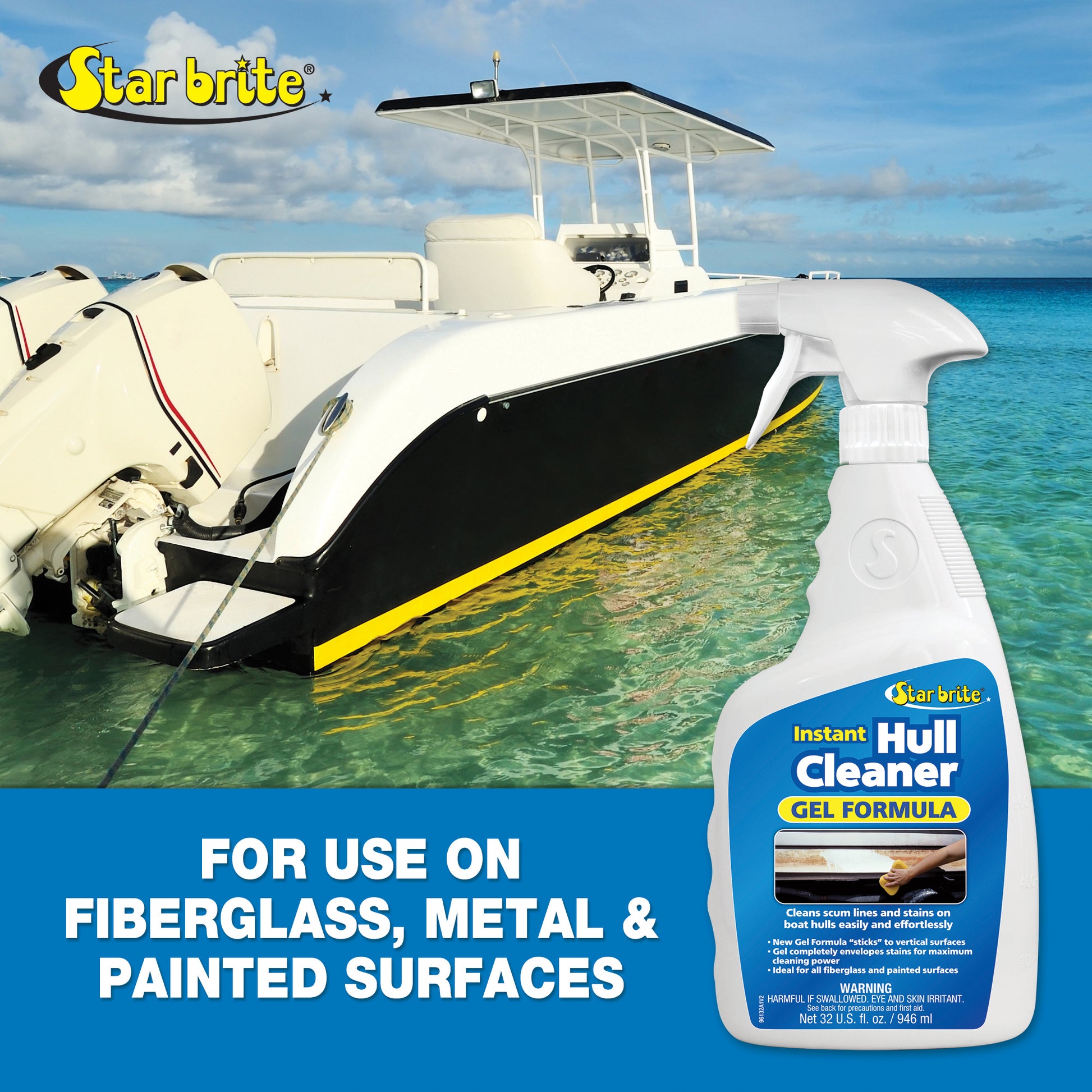 Instant Hull Cleaner - Easy to Use Formula - Star brite Distributing, LLC