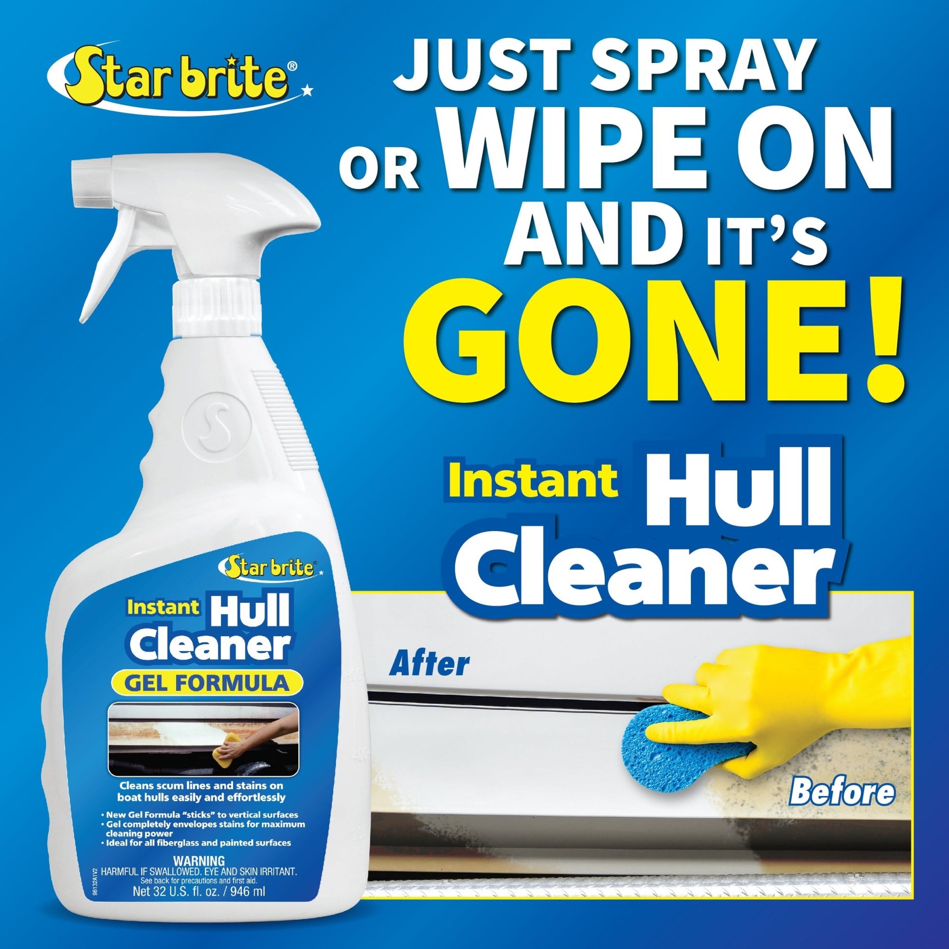 Instant Hull Cleaner - Easy to Use Formula - Star brite Distributing, LLC