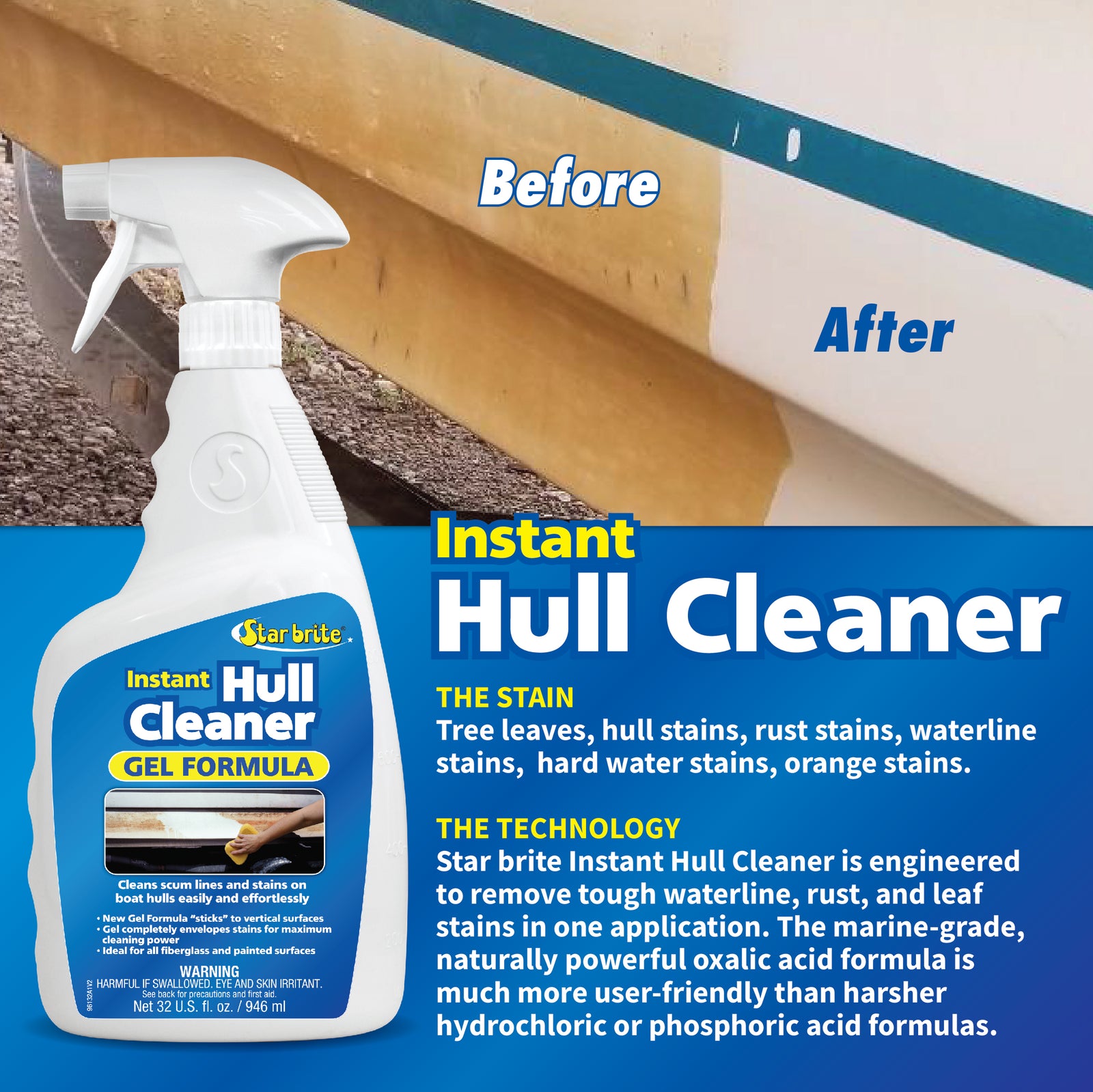 Instant Hull Cleaner Gel Formula