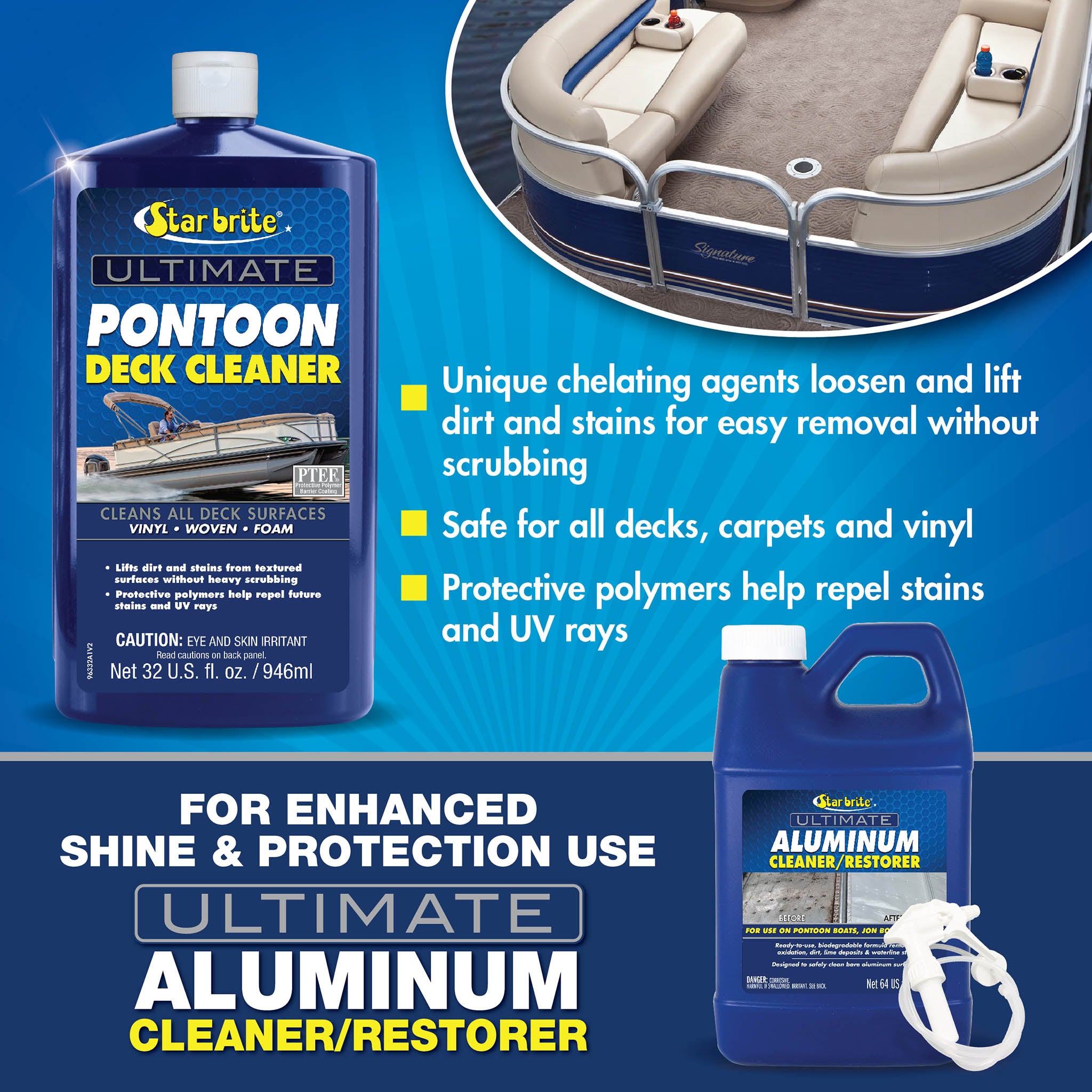 Ultimate Pontoon Deck Cleaner – Star brite Distributing, LLC