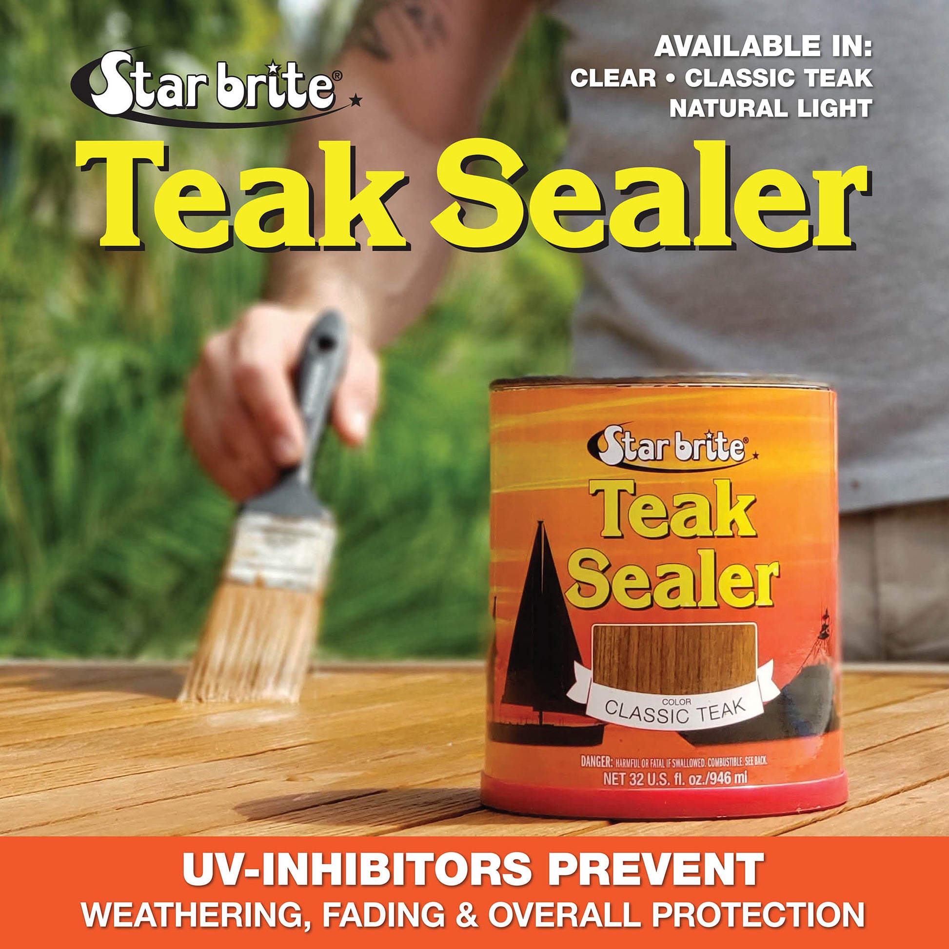 Durable Clear Teak Sealer - Star brite Distributing, LLC