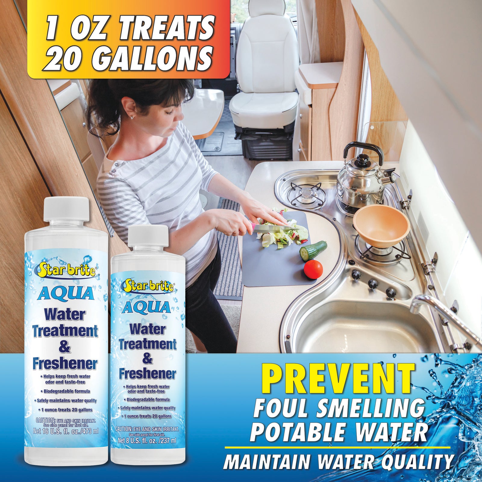 Aqua Water Treatment & Freshener - Star brite Distributing, LLC