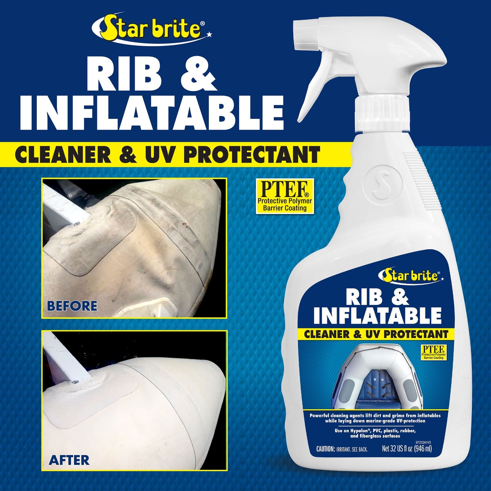 Rib & Inflatable Boat Cleaner & UV Protectant - Star brite Distributing, LLC