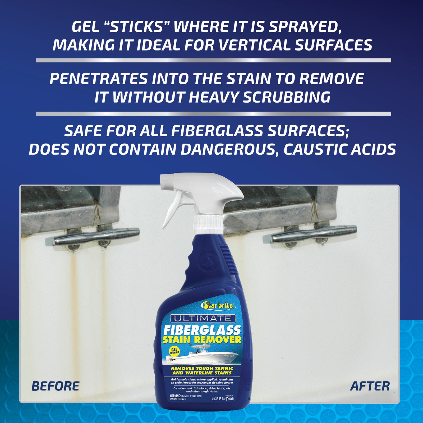 Ultimate Fiberglass Stain Remover