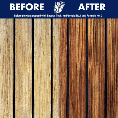 SNAPPY TEAK-NU Premium Marine Teak Oil - Wood Sealer and Finish