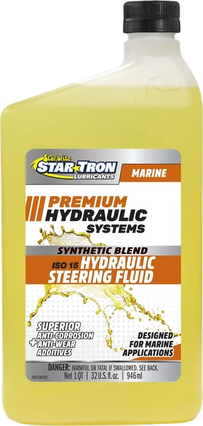 Premium Marine Synthetic Blend Hydraulic Steering Fluid ISO15
