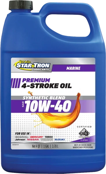 4-Stroke Premium Marine Oil Synthetic Blend SAE 10W-40