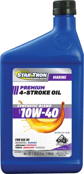 4-Stroke Premium Marine Oil Synthetic Blend SAE 10W-40
