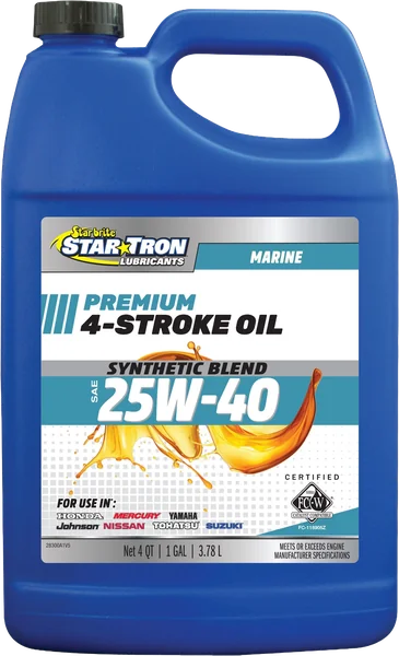 4-Stroke Premium Marine Oil Synthetic Blend SAE 25W-40