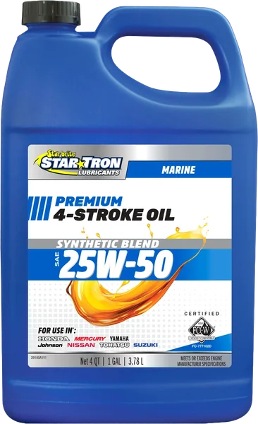 4-Stroke Premium Marine Oil Synthetic Blend SAE 25W-50