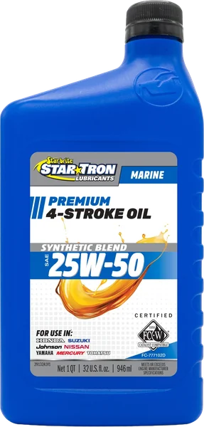 4-Stroke Premium Marine Oil Synthetic Blend SAE 25W-50